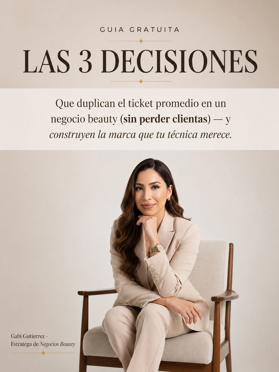 Guía gratuita — Las 3 Decisiones para Aumentar tu Ticket
